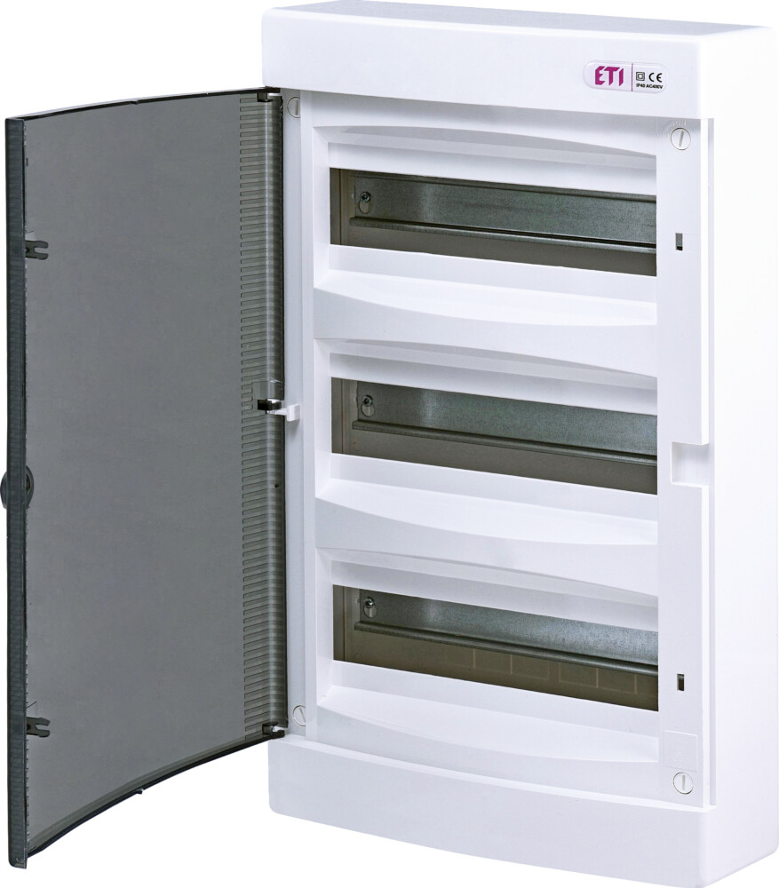 Distribution box 36 modules, surface mounting, IP40