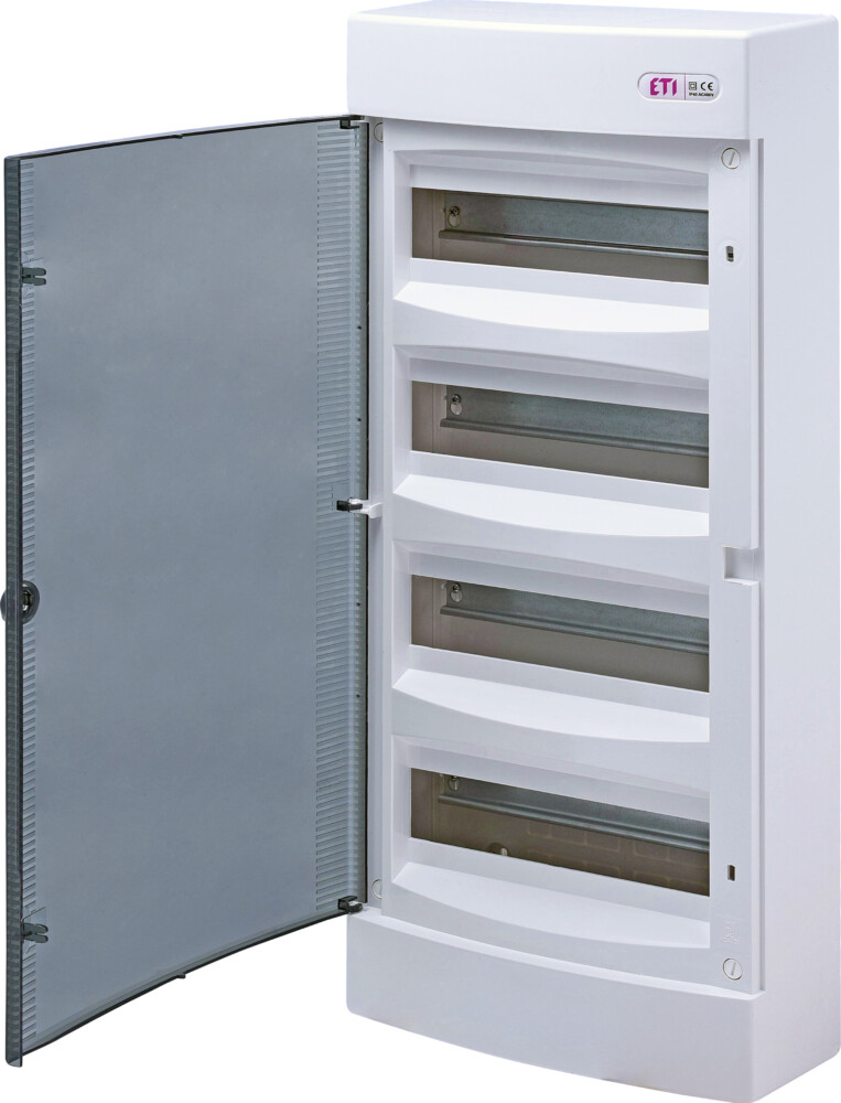 Distribution box 48 modules, surface mounting, IP40