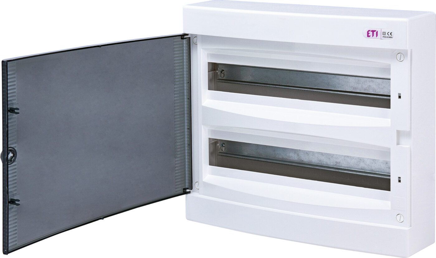 Distribution box 36 modules, surface mounting, IP40