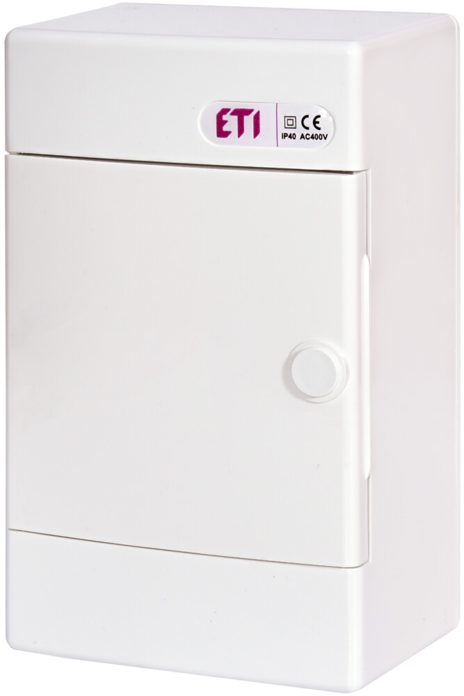 Distribution box 4 modules, surface mounting, IP40