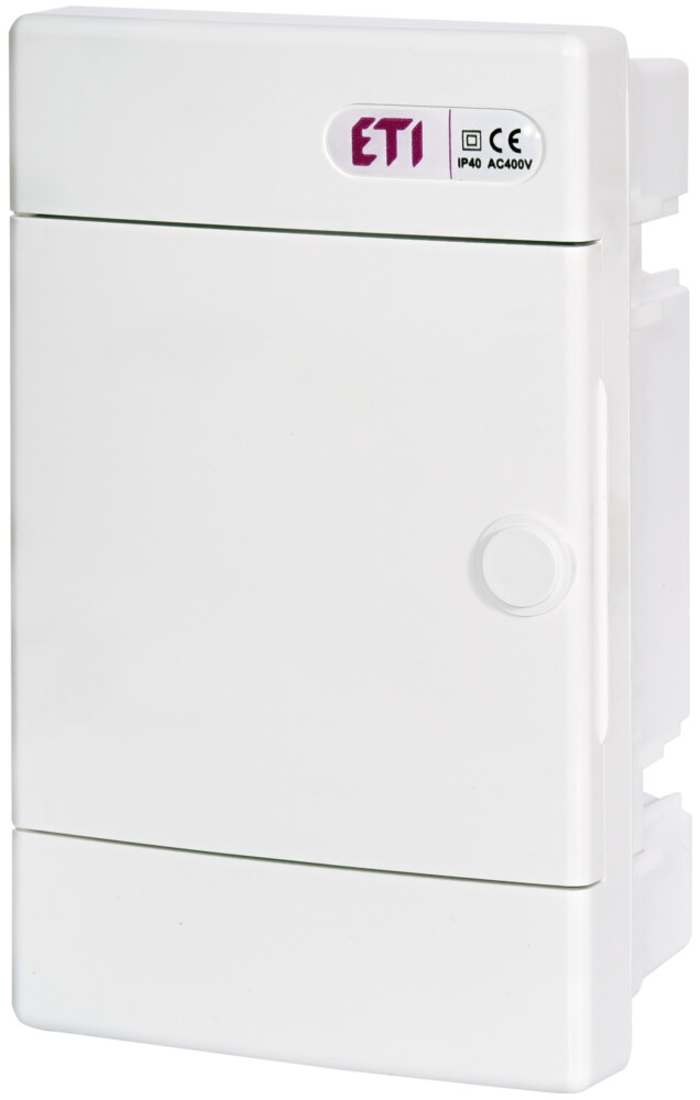 Distribution box 4 modules, flush mounting, IP40