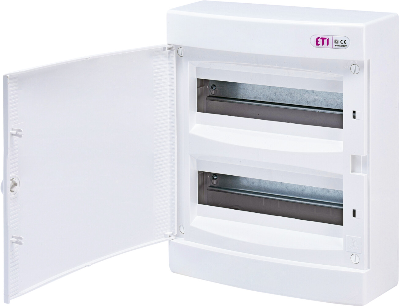 Distribution box 24 modules, surface mounting, IP40