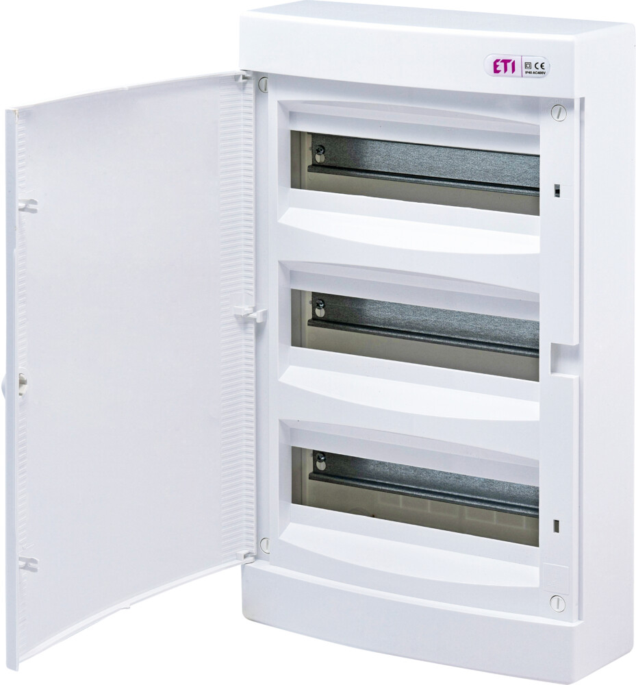 Distribution box 36 modules, surface mounting, IP40