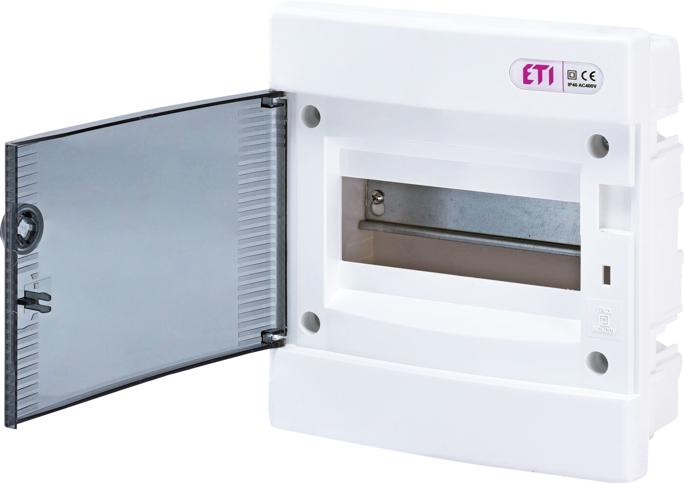 Distribution box 8 modules, flush mounting, IP40