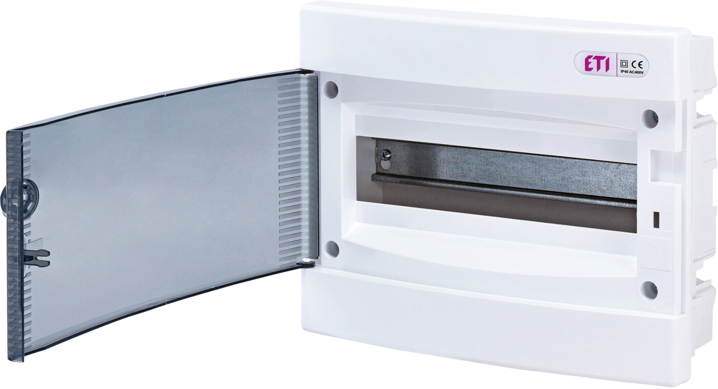 Distribution box 12 modules, flush mounting, IP40