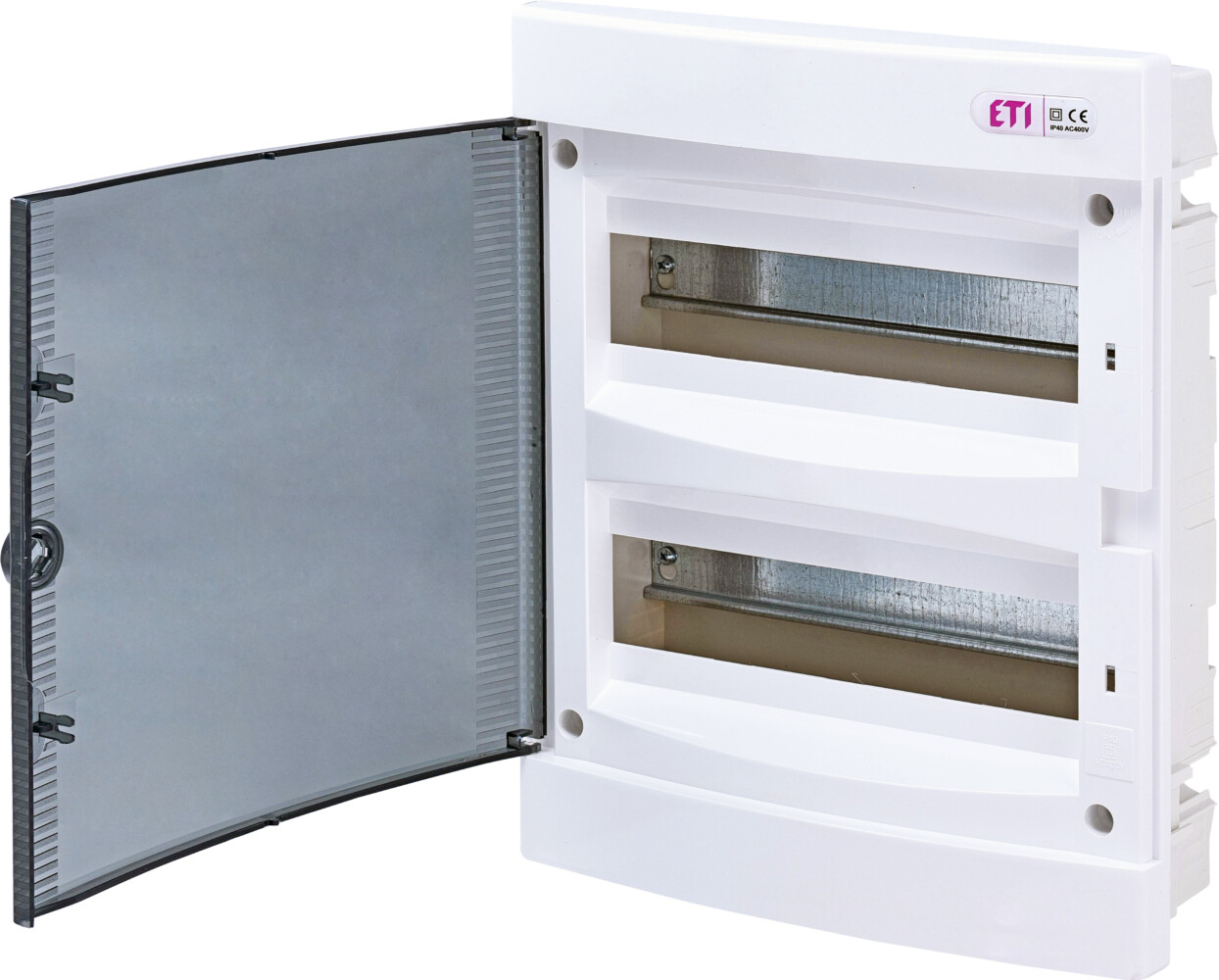 Distribution box 24 modules, flush mounting, IP40