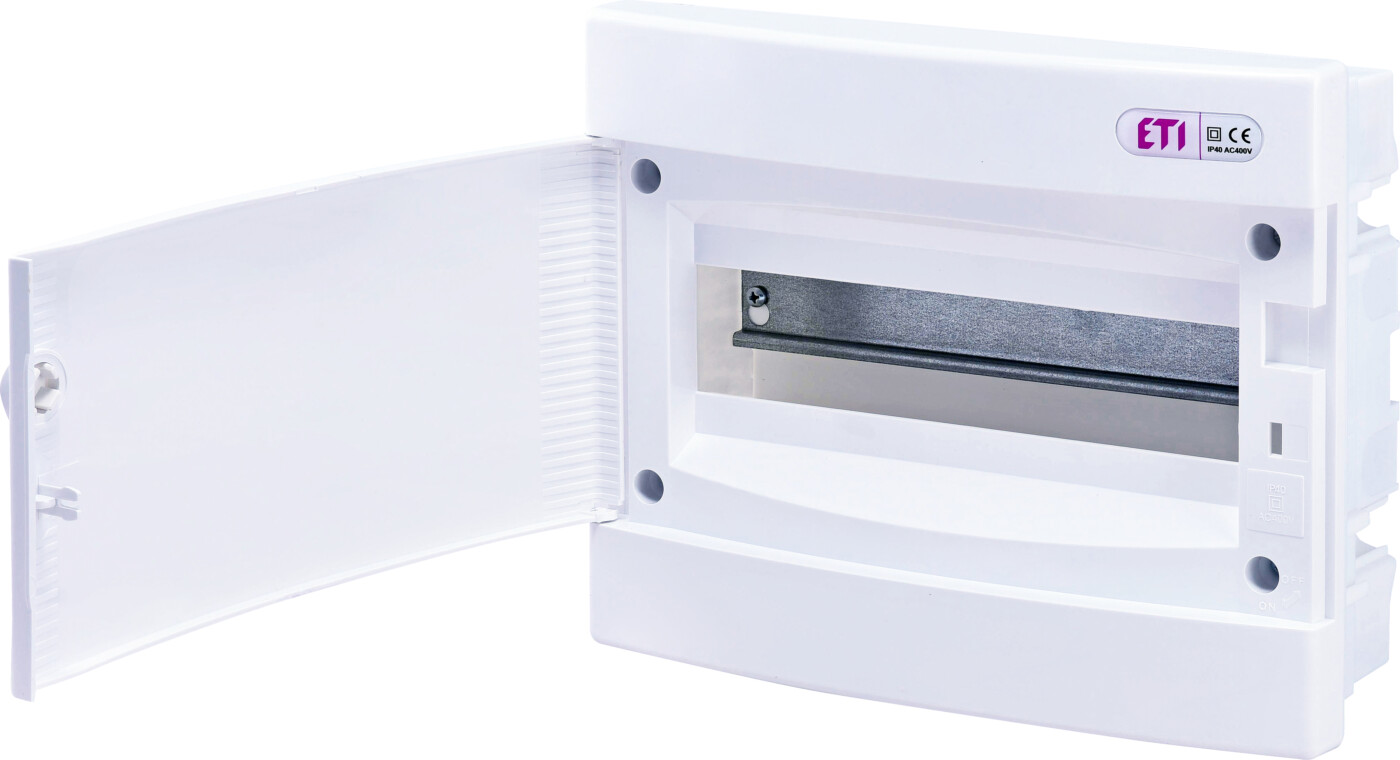 Distribution box 12 modules, flush mounting, IP40