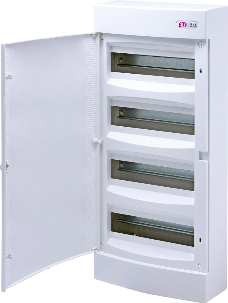 Distribution box 48 modules, surface mounting, IP40