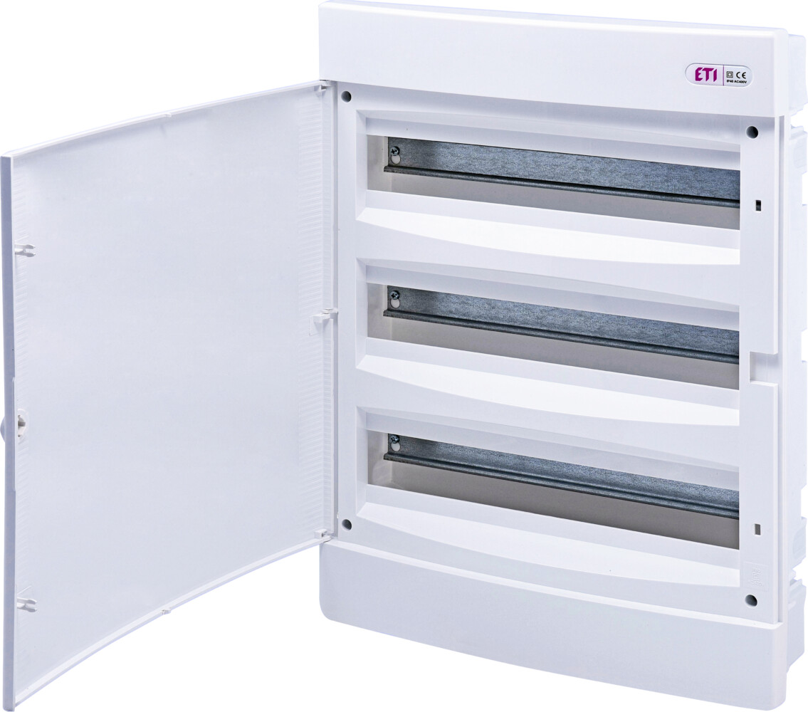 Distribution box 54 modules, flush mounting, IP40