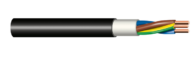 Kabelis CYKY-J 2x2,5 melns, 100m