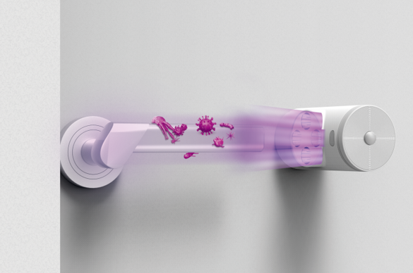 Automatic door handle desinfector LED UV-C 3W, Black - Image 4