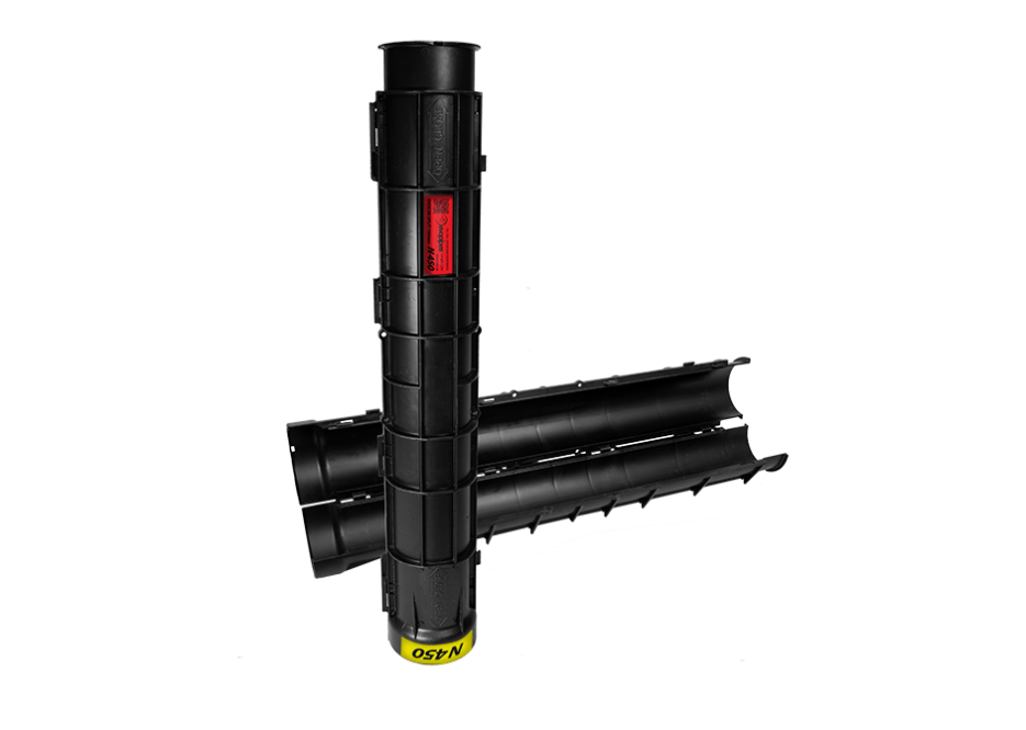 Dalītā aizsargcaurule DN110, 450N