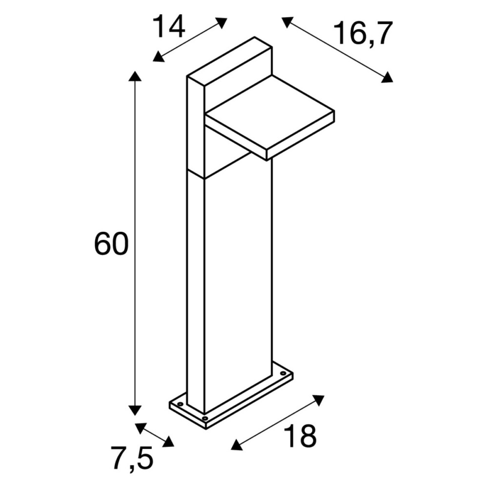 Apgaismojuma stabiņš ABRIDOR POLE 60 - Image 4