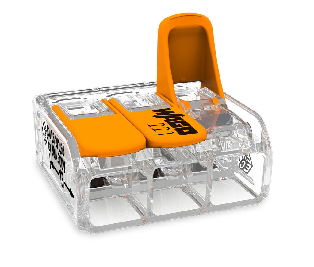 COMPACT splicing connector 3x 0.2-4mm² WAGO 50pcs - Image 2