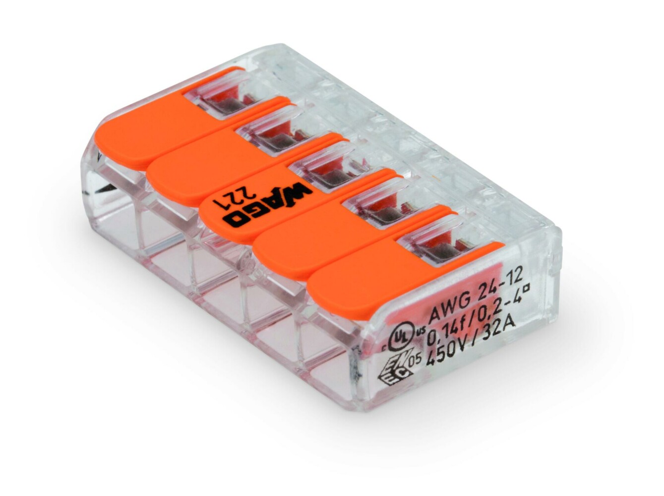 COMPACT splicing connector 5x 0.2-4mm² WAGO 25pcs - Image 3