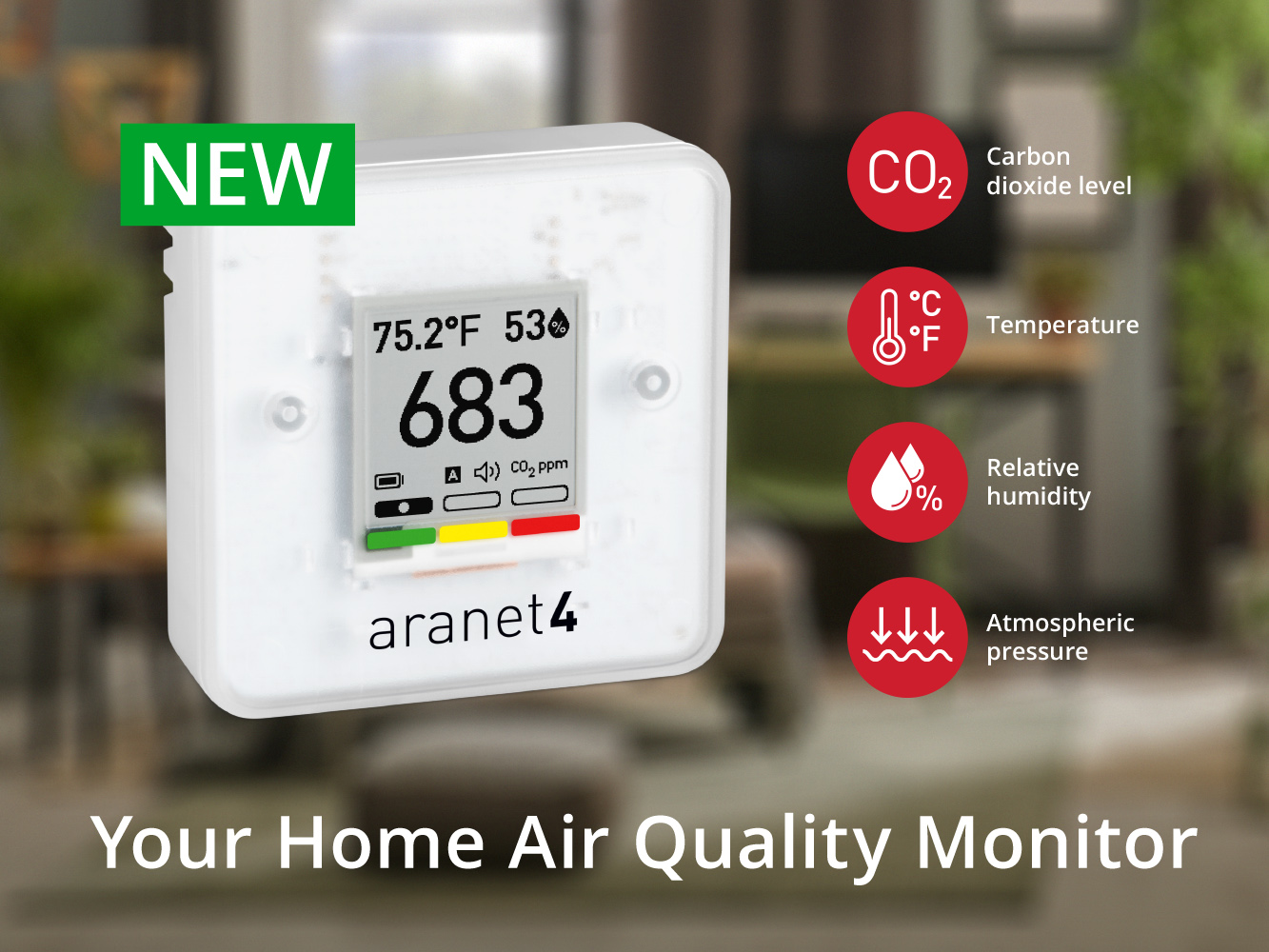 Aranet4 bezvadu CO₂ sensors - Image 3