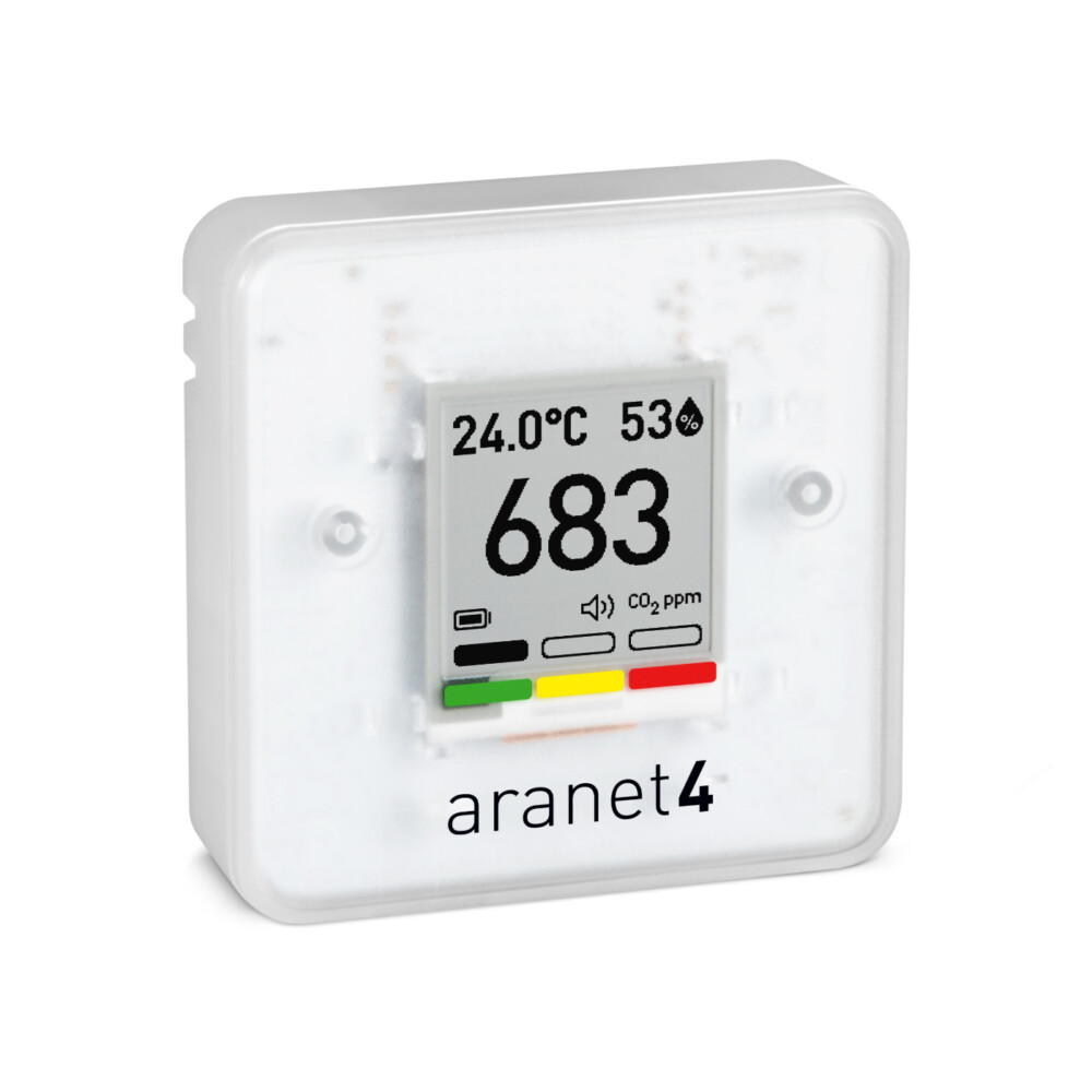 Aranet4 bezvadu CO₂ sensors