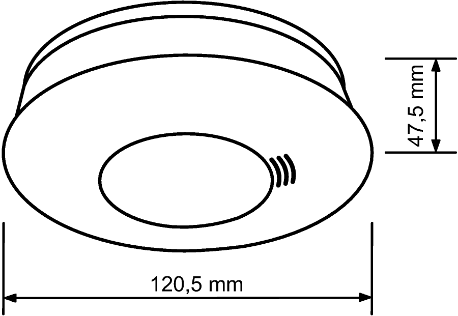 Dūmu detektors tīkla - Busch-Smoke alarm ProfessionalLINE Lithium - Image 5