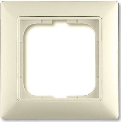Frame 1-gang, ivory white, Basic55