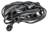 Dārza lampiņu virtene, PROFI, 10m un 10 cokolu