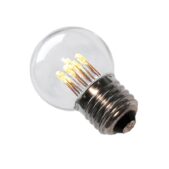 LED bulb, P45, 2W 2700K, clear