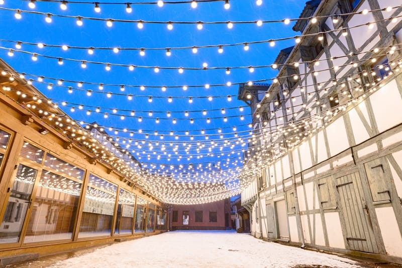 Dārza lampiņu virtene, PROFI, 100m un 100 cokolu - Image 2