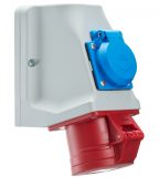 Kombinētā kontaktligzda v/a 3P+N+E, 16A + Schuko  IP44