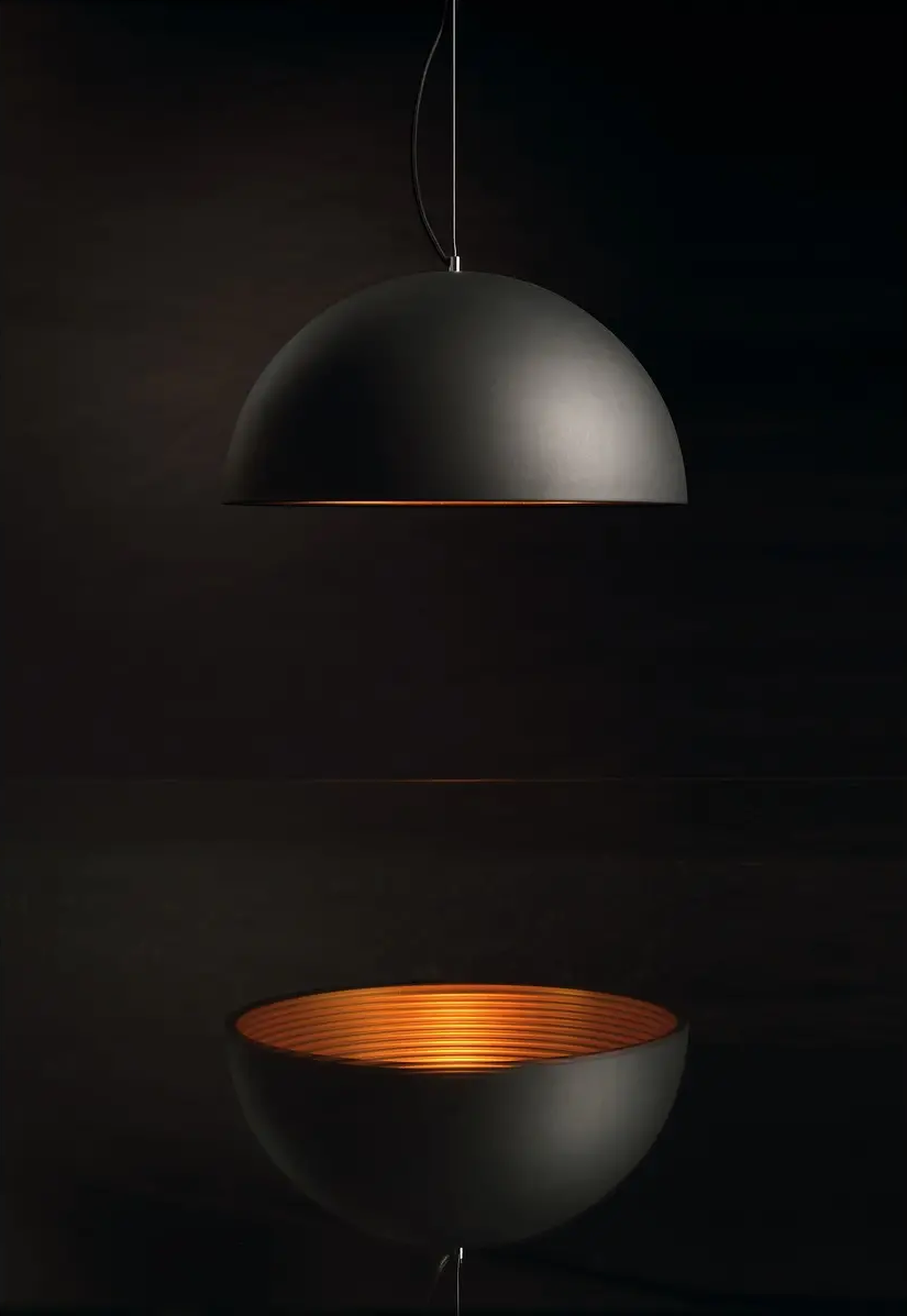 Gaismeklis piekarams FORCHINI M 50 melns/zelta - Image 2