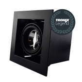 Gaismeklis iebūvējams Tronix Legend, ar rāmi, melns