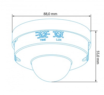 Infrared Motion Detector IR MS-360-12DW, white - Image 3