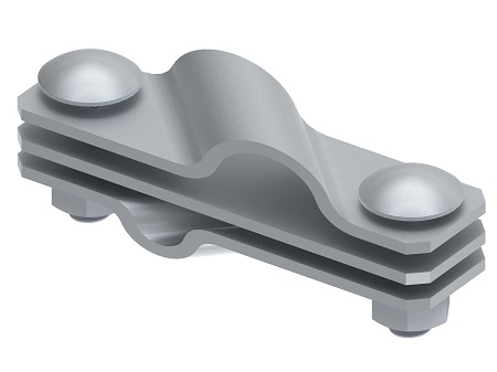 Zemējuma spaile elektrodam D20 / apaļdzelzs / plakandzelzs