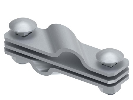 Zemējuma spaile elektrodam D16 / apaļdzelzs / plakandzelzs