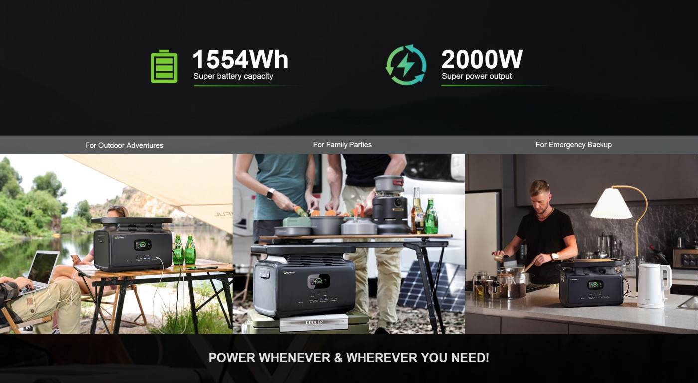 Growatt pārnēsājamā aukumulatoru stacija INFINITY 1500 - Image 5