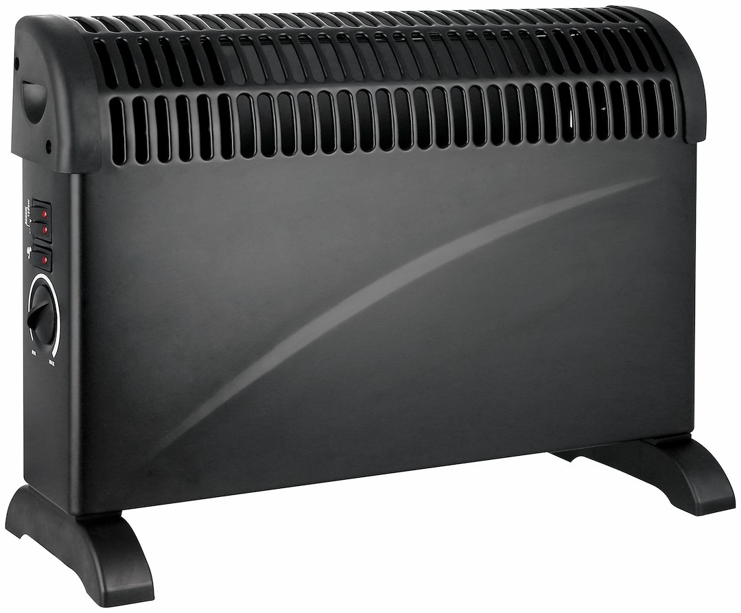 Sildītājs MALMBERGS TURBO 2000W, 230V, Melns